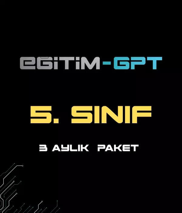 EğitimGPT 5.SINIF 3 AYLIK PAKET