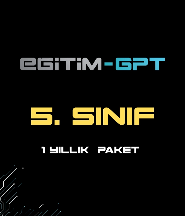EğitimGPT 5.SINIF 12 AYLIK PAKET