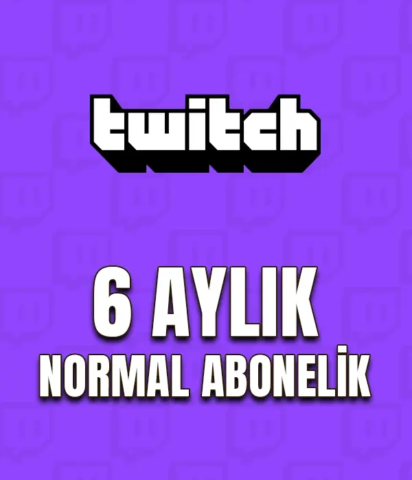 Twitch 6 Aylık Normal Abonelik