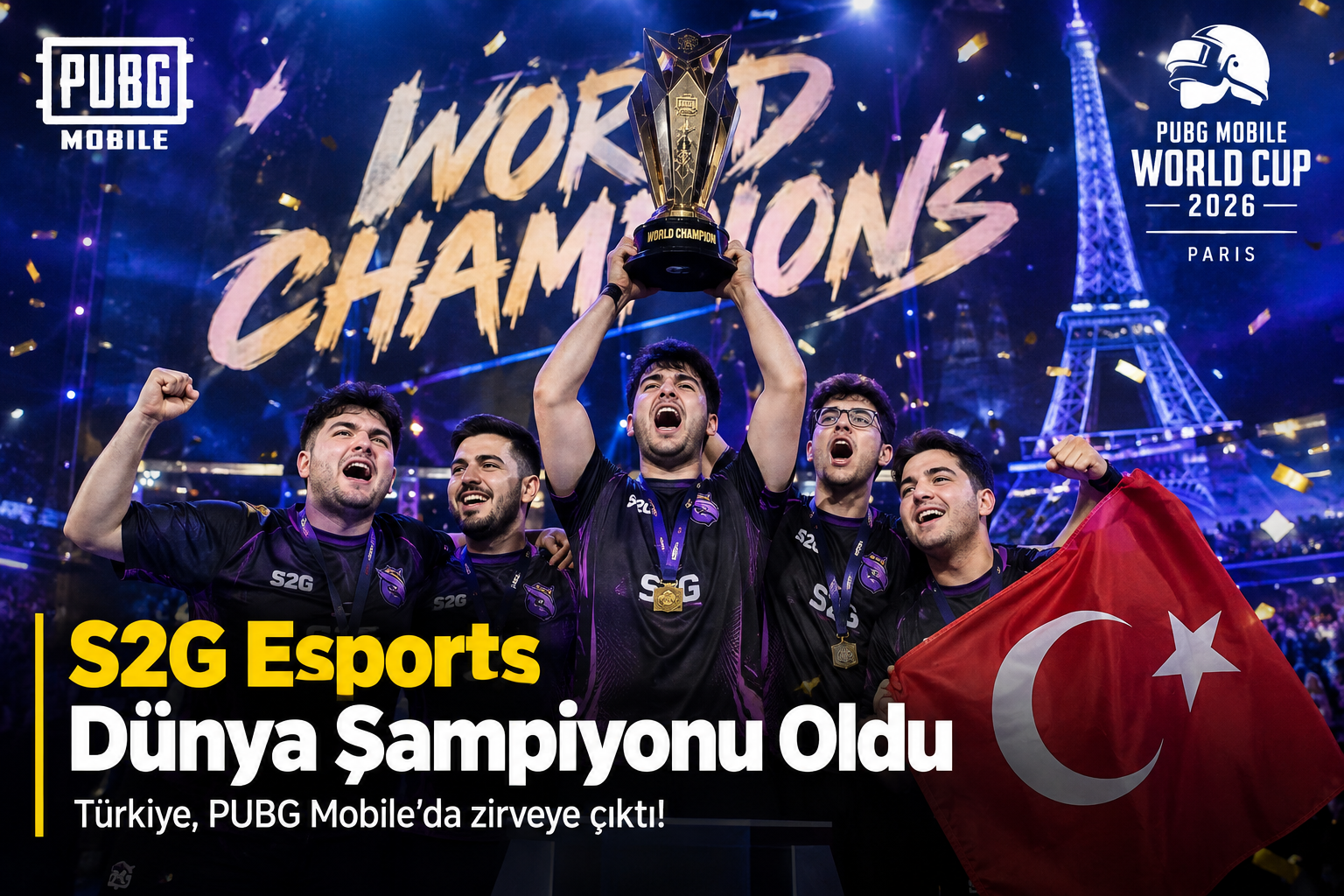 PUBG MOBILE'da S2G Esports dünya şampiyonu oldu