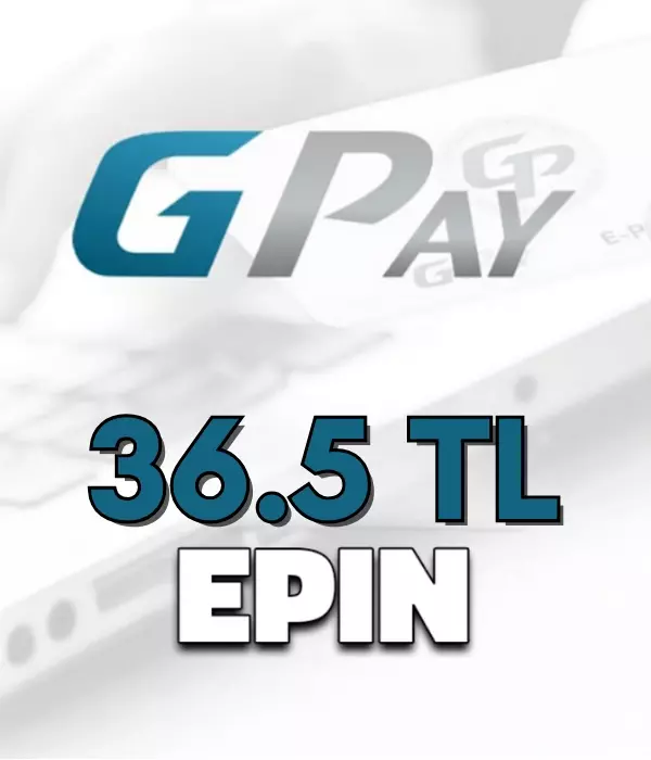 36,5 TL Gpay E-Pin