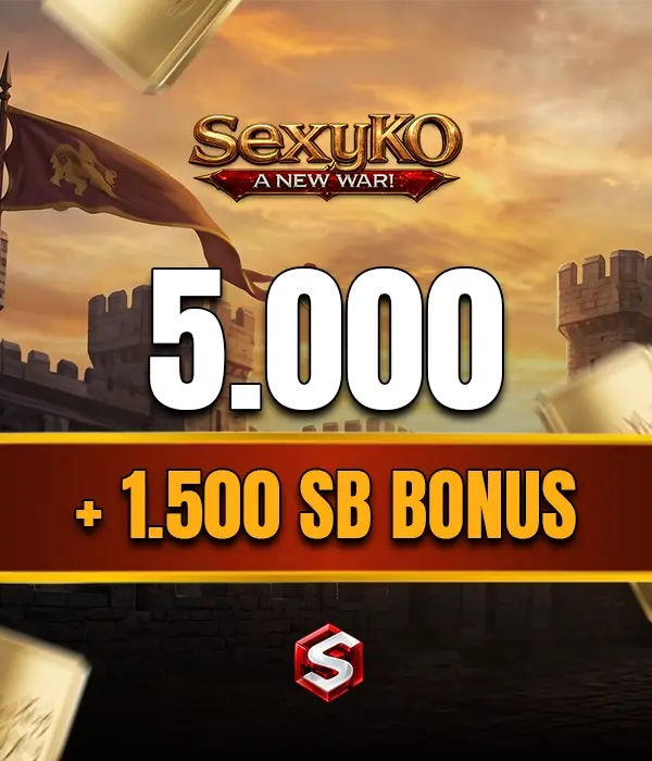 SexyKO 5000 SexyBalance + 1500 SexyBalance Süper Bonus