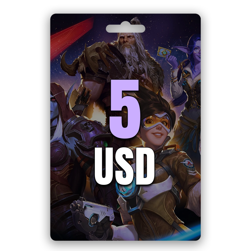 Battlenet Blizzard Gift Card 5$