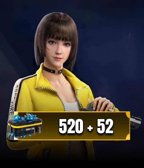 BR  Free Fire 520 + 52 Elmas