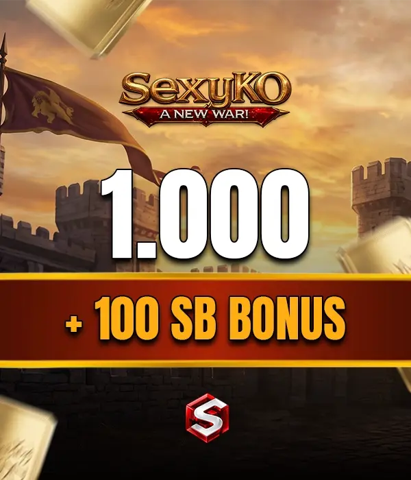 SexyKO 1000 SexyBalance + 100 SexyBalance Süper Bonus