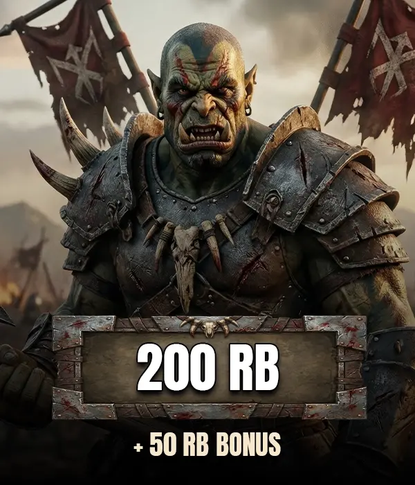 World Of Knight 200 RB + 50 RB Bonus