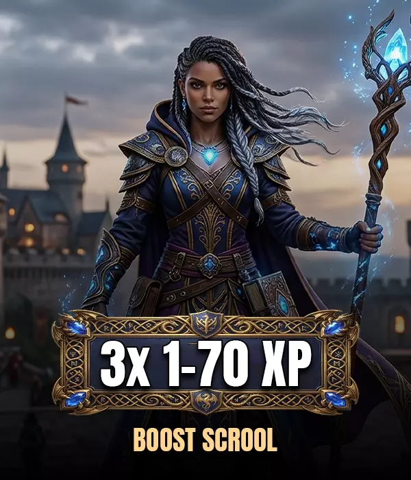 3x 1-70 XP Boost Scroll