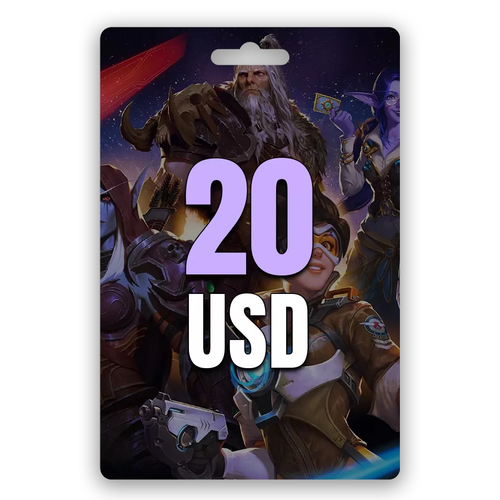 Battlenet Blizzard Gift Card 20$